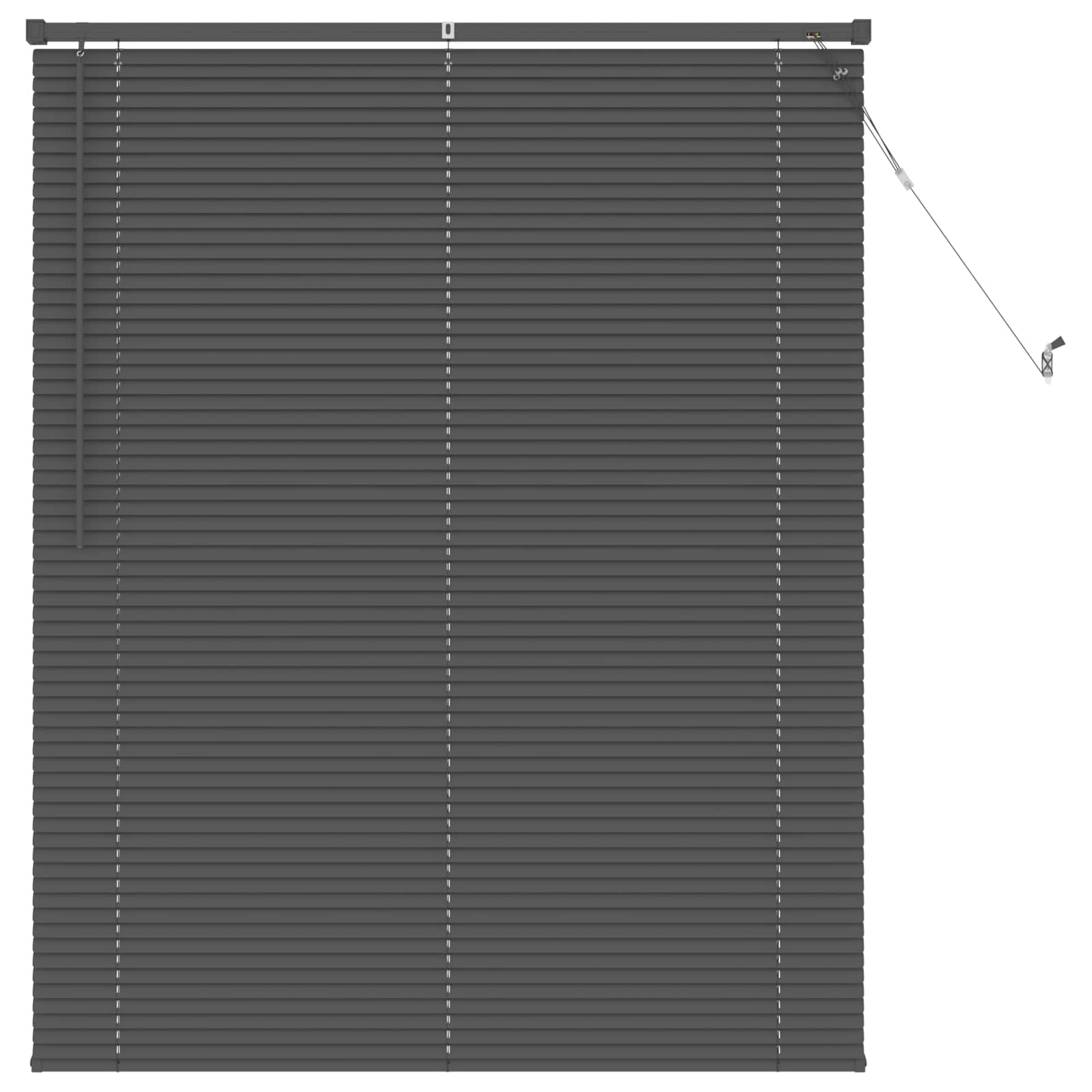 Vidaxx Jalousie verstellbar silbergrau 150 x 110 cm PVC