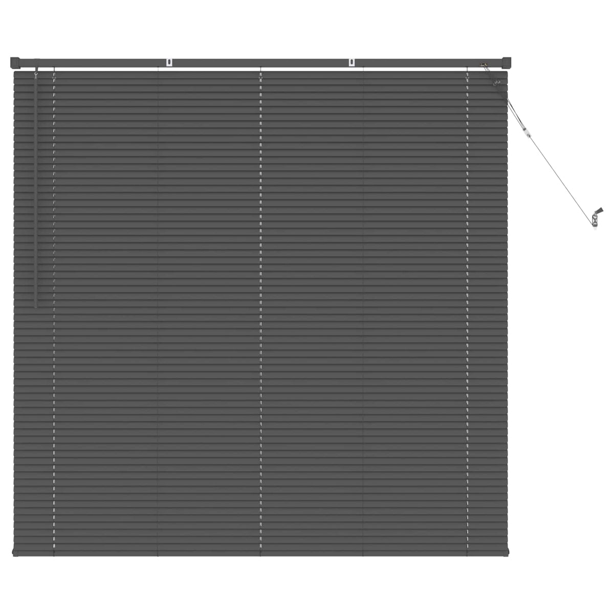 Vidaxx Jalousie verstellbar silbergrau 150 x 130 cm PVC
