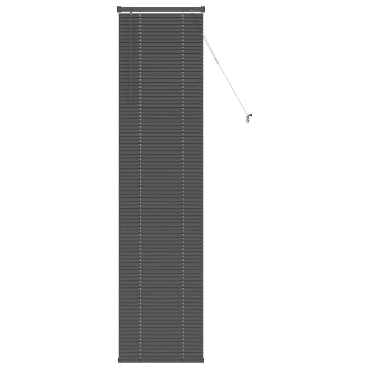 Vidaxx Jalousie verstellbar silbergrau 213 x 50 cm PVC