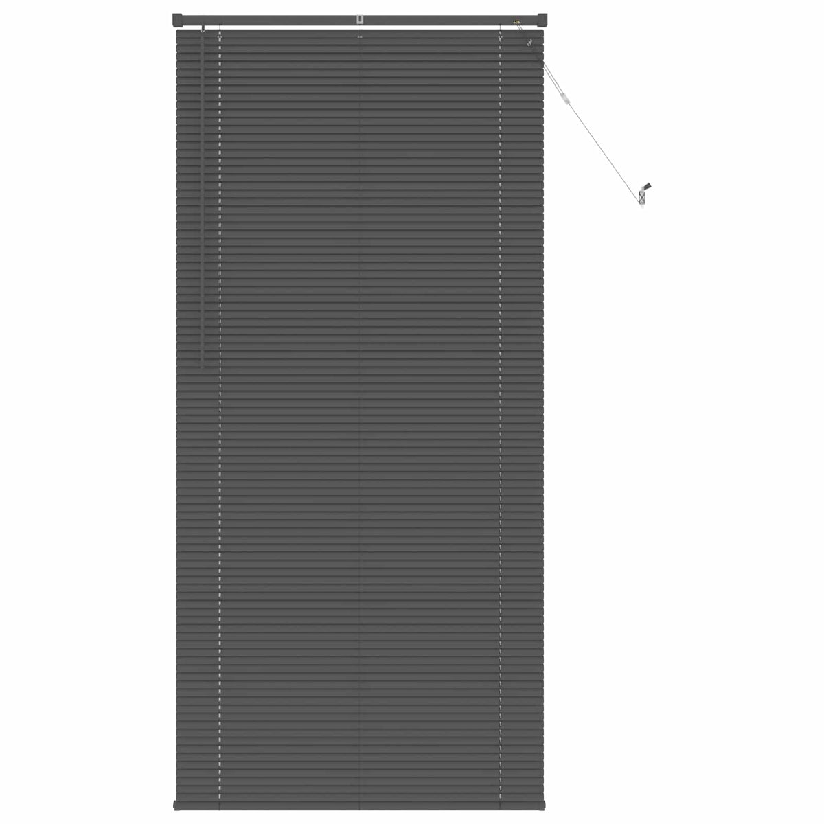 Vidaxx Jalousie verstellbar Silbergrau 213 x 90 cm PVC