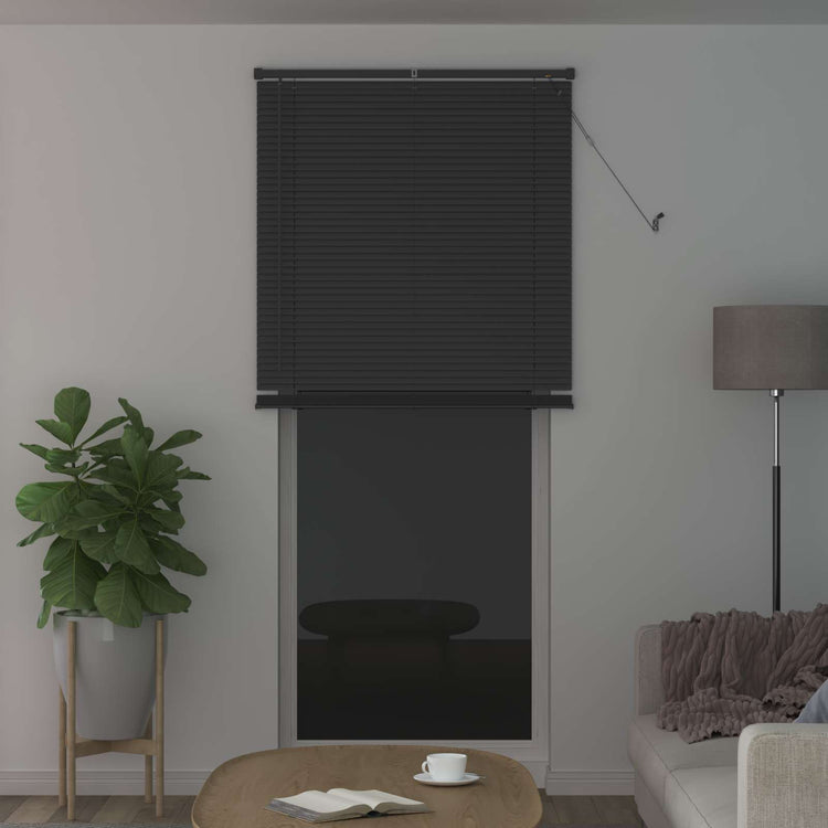 Vidaxx Jalousie verstellbar silbergrau 213 x 100 cm PVC