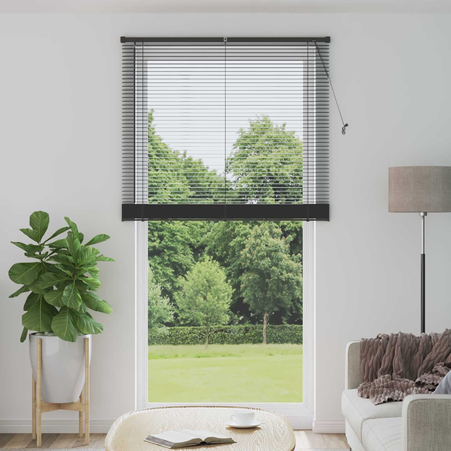 Vidaxx Jalousie verstellbar silbergrau 213 x 120 cm PVC