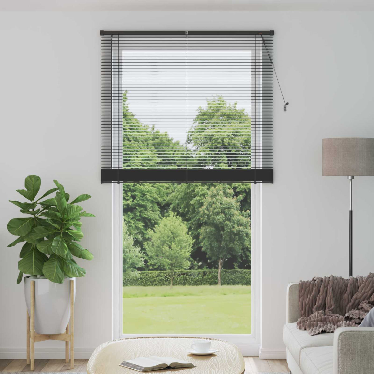 Vidaxx Jalousie verstellbar silbergrau 213 x 120 cm PVC