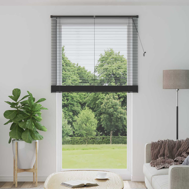 Vidaxx Jalousie verstellbar silbergrau 213 x 120 cm PVC