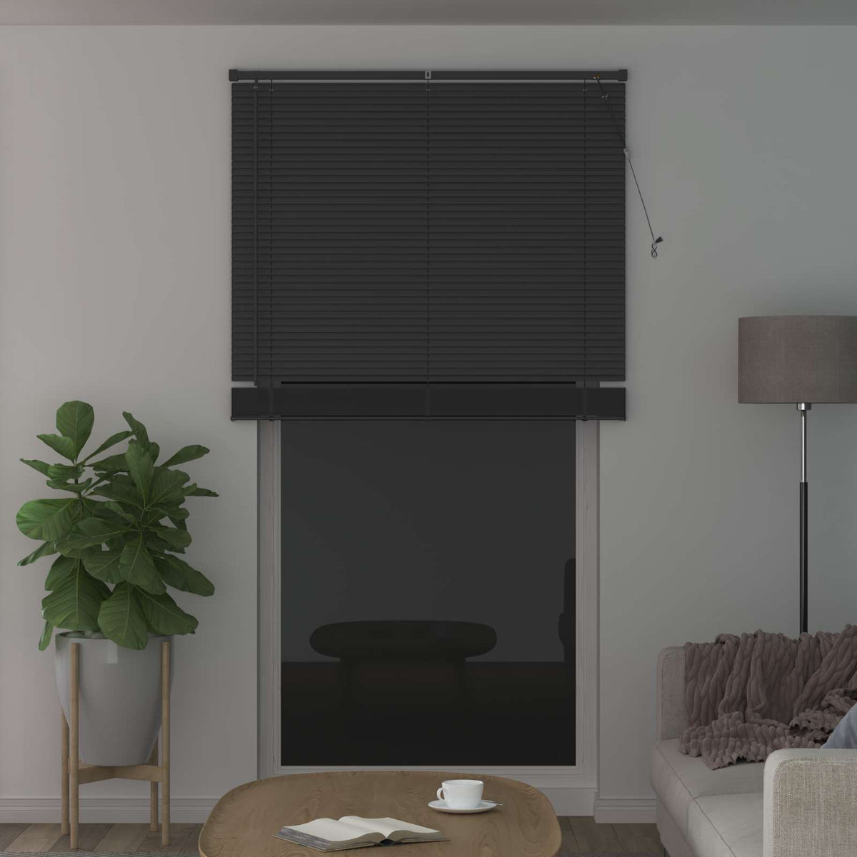 Vidaxx Jalousie verstellbar silbergrau 213 x 120 cm PVC