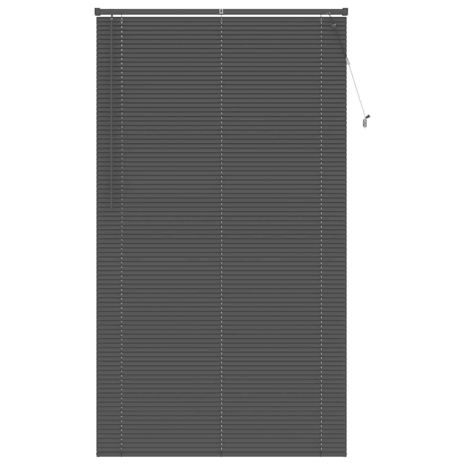 Vidaxx Jalousie verstellbar silbergrau 213 x 120 cm PVC