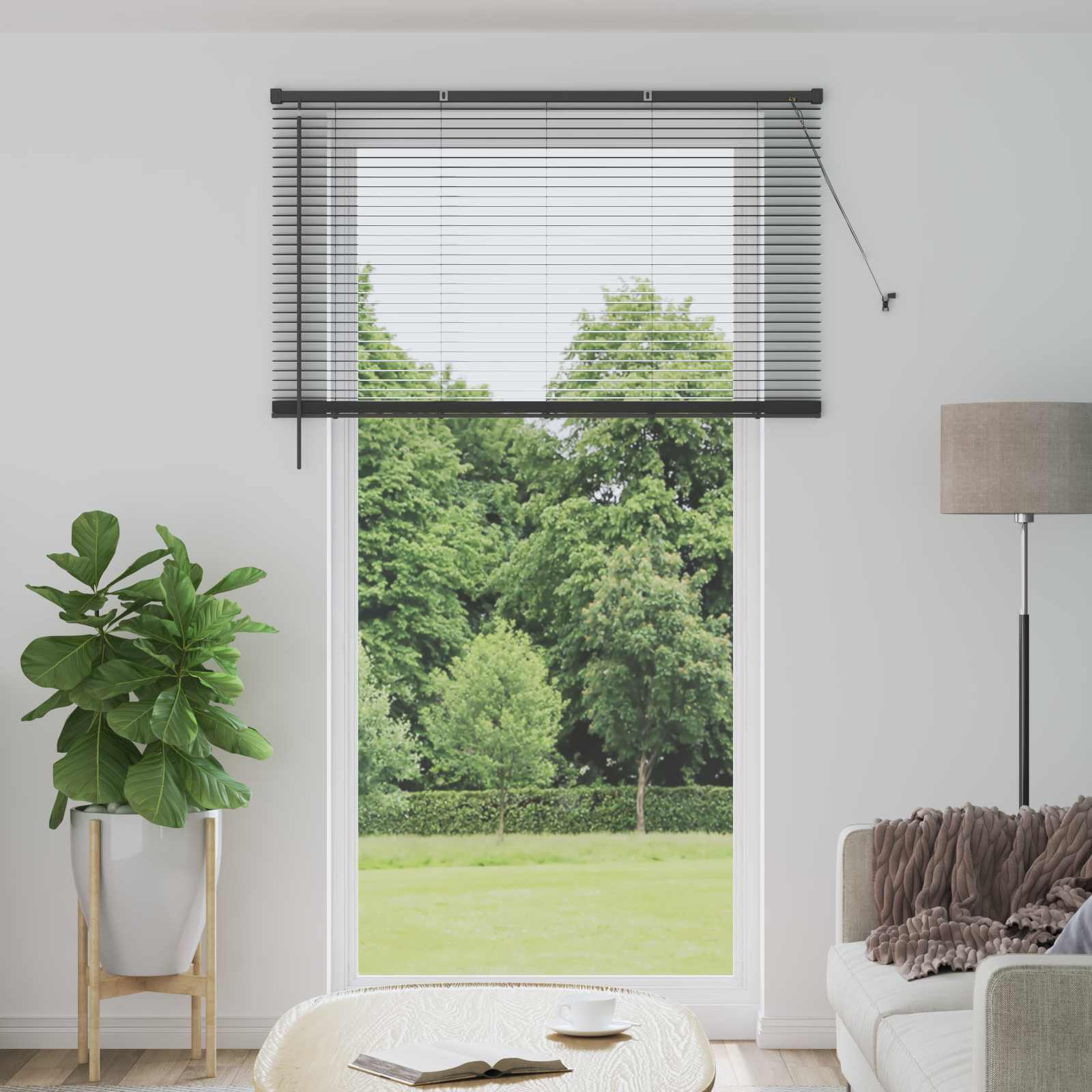 Vidaxx Jalousie verstellbar silbergrau 213 x 140 cm PVC