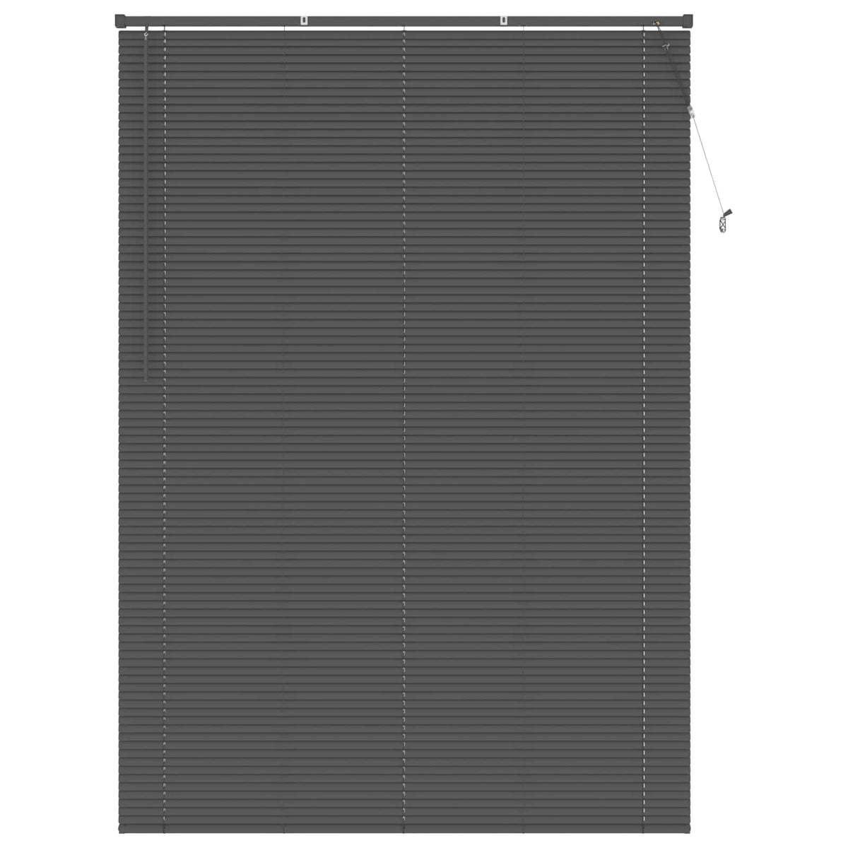 Vidaxx Jalousie verstellbar silbergrau 213 x 140 cm PVC