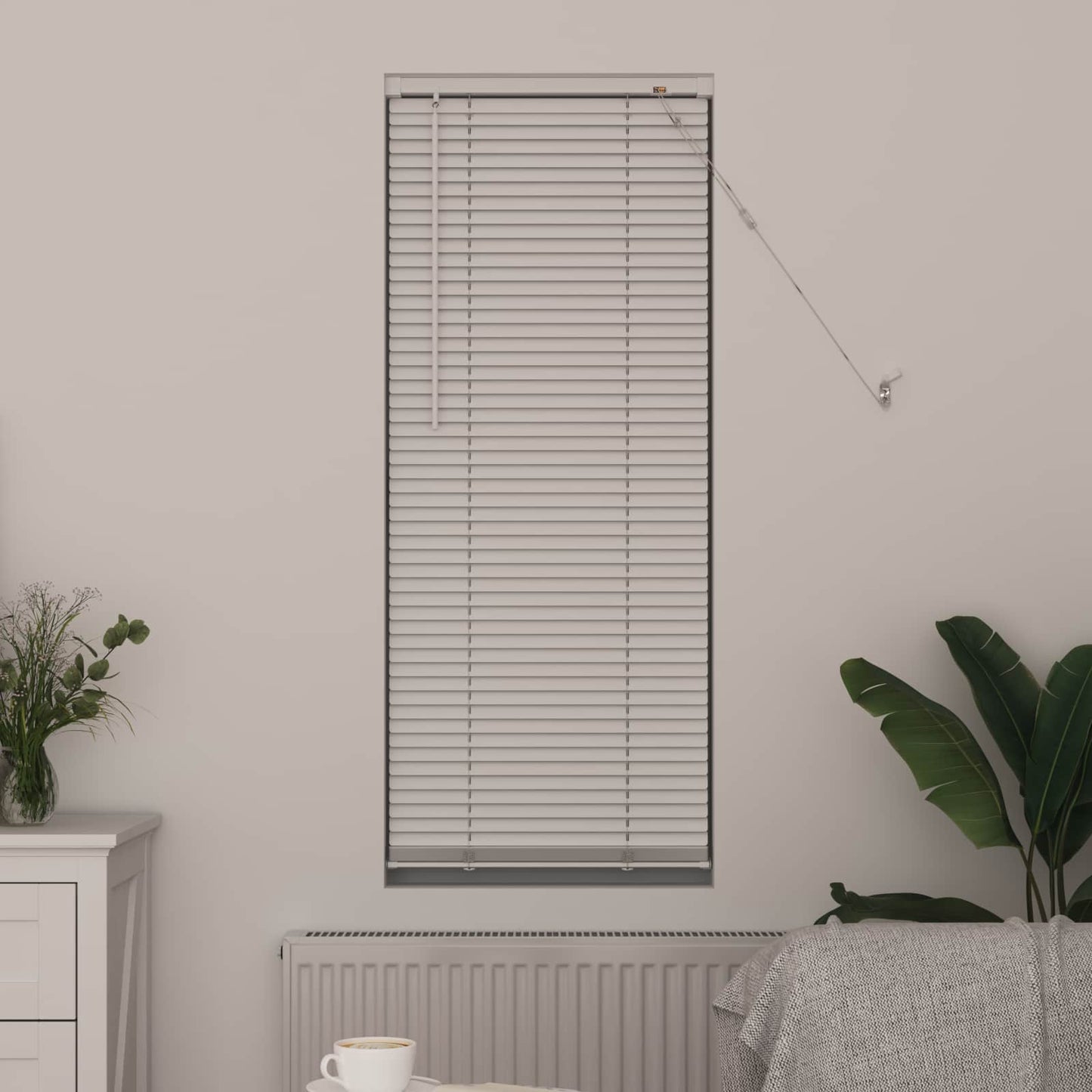 Vidaxx Jalousie verstellbar weiß 150 x 40 cm PVC