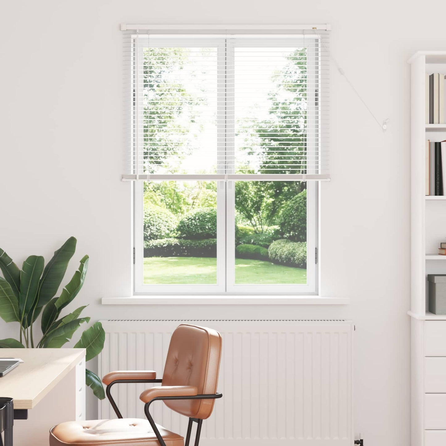 Vidaxx Jalousie verstellbar weiß 150 x 80 cm PVC