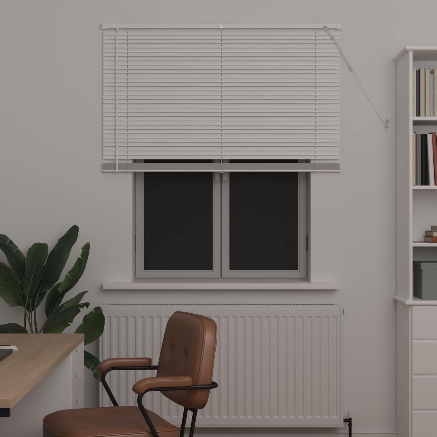 Vidaxx Jalousie verstellbar weiß 150 x 110 cm PVC