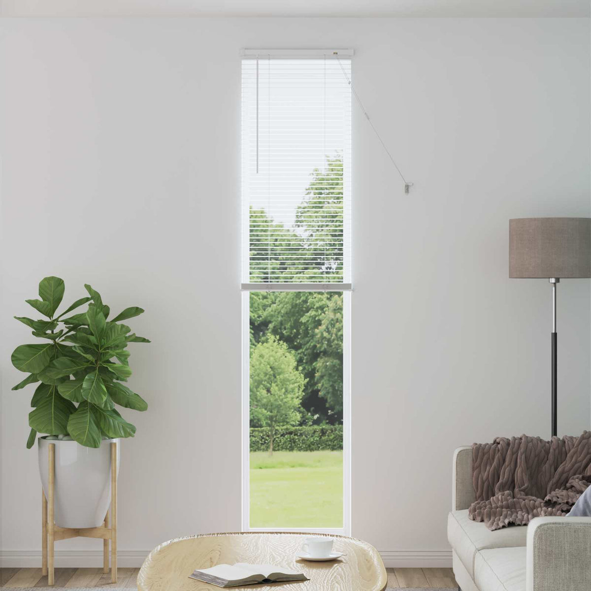 Vidaxx Jalousie verstellbar weiß 213 x 40 cm PVC