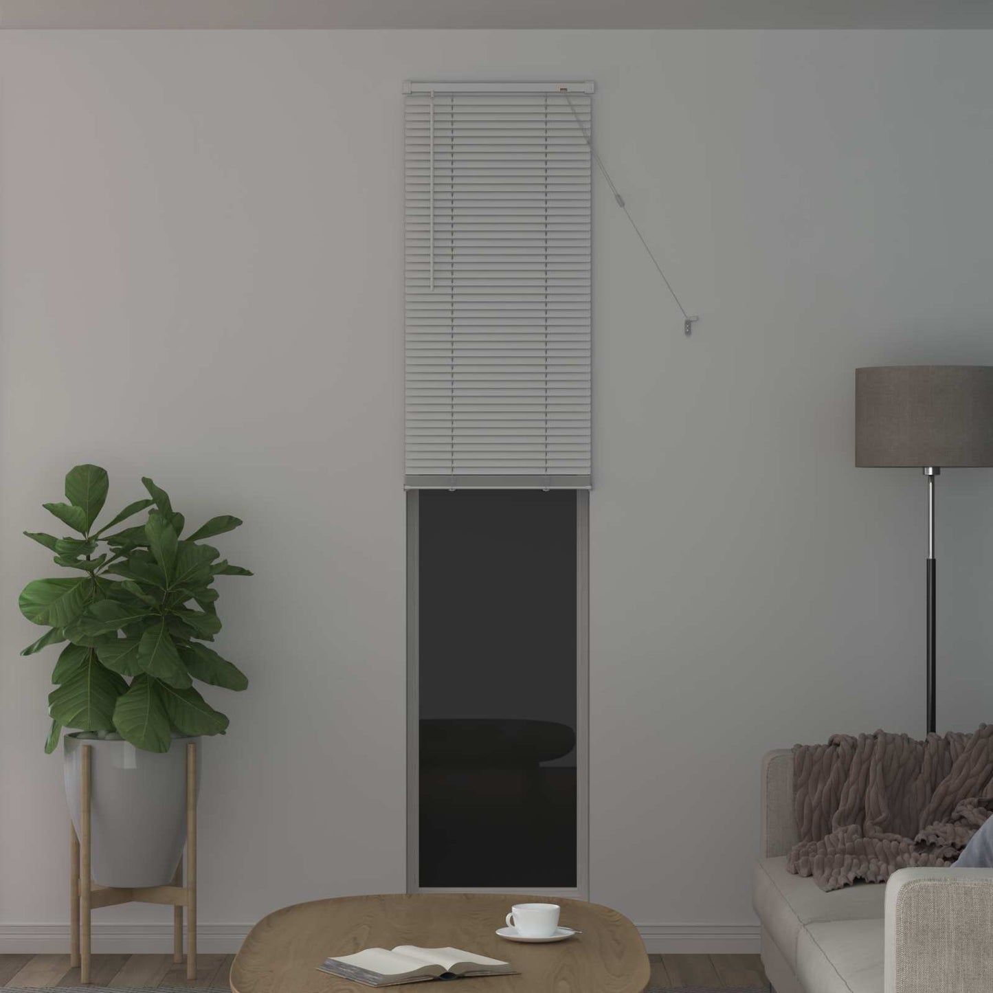 Vidaxx Jalousie verstellbar weiß 213 x 40 cm PVC