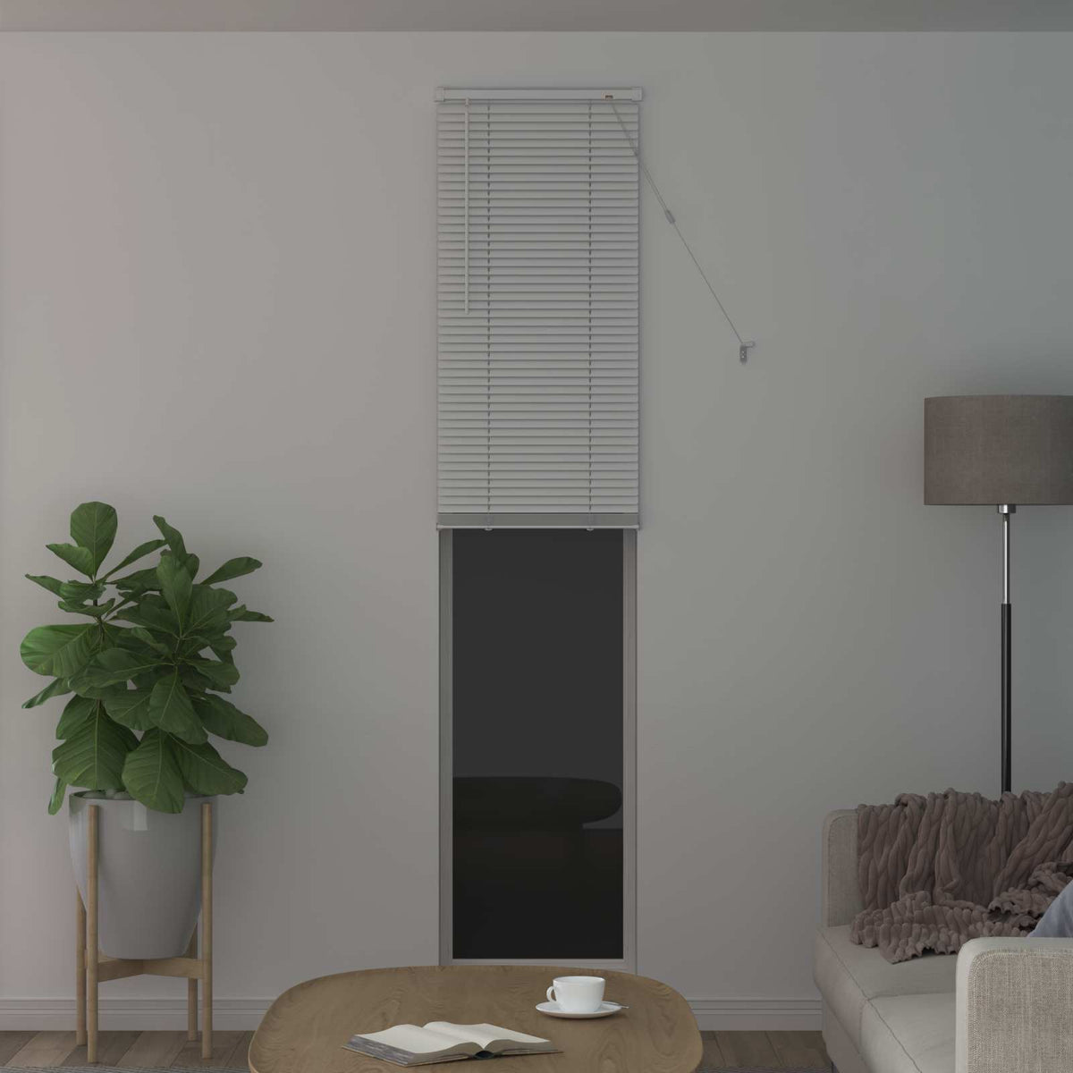 Vidaxx Jalousie verstellbar weiß 213 x 40 cm PVC