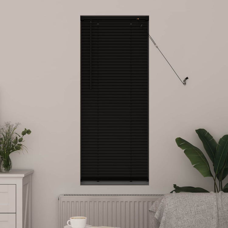 Vidaxx Jalousie verstellbar schwarz 150 x 60 cm PVC