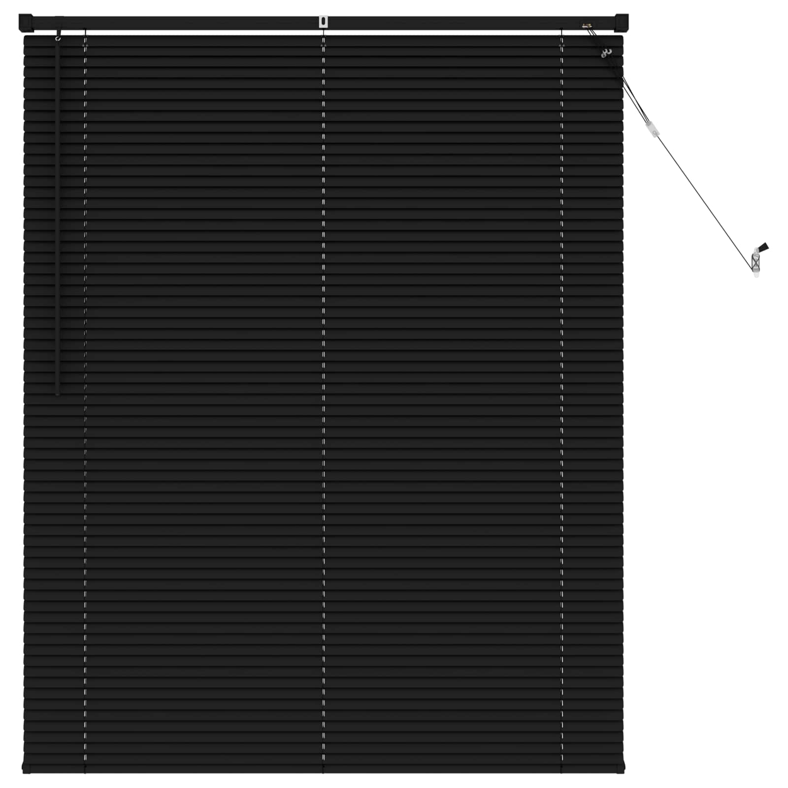Vidaxx Jalousie verstellbar schwarz 150 x 110 cm PVC