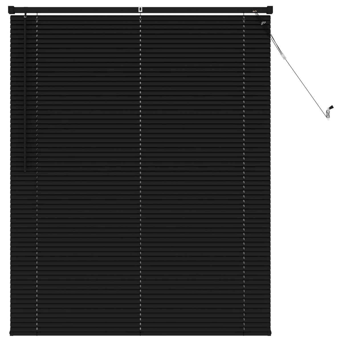Vidaxx Jalousie verstellbar schwarz 150 x 120 cm PVC