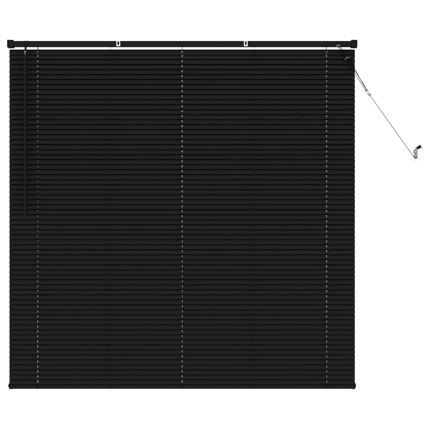 Vidaxx Jalousie verstellbar schwarz 150 x 160 cm PVC