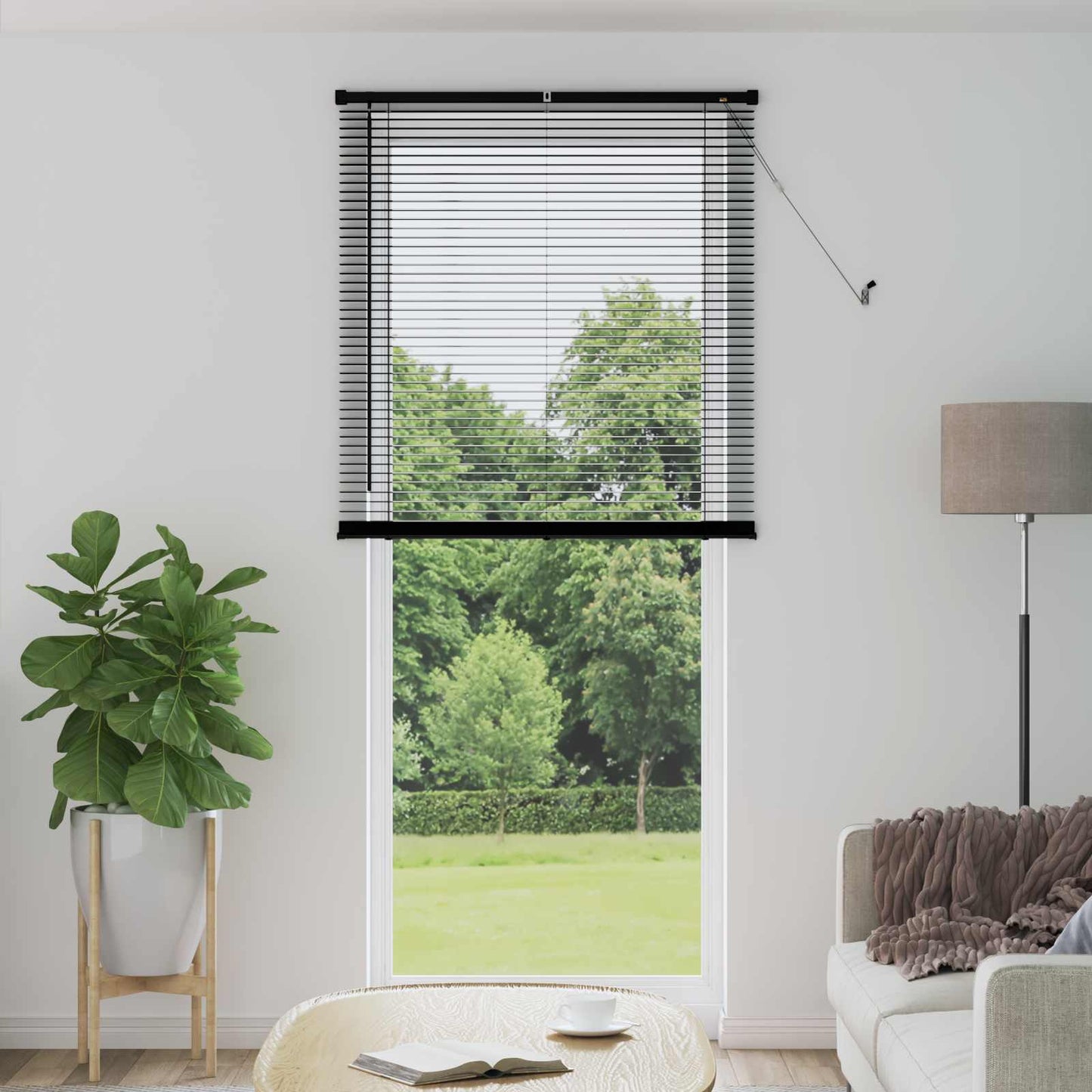 Vidaxx Jalousie verstellbar schwarz 213 x 80 cm PVC