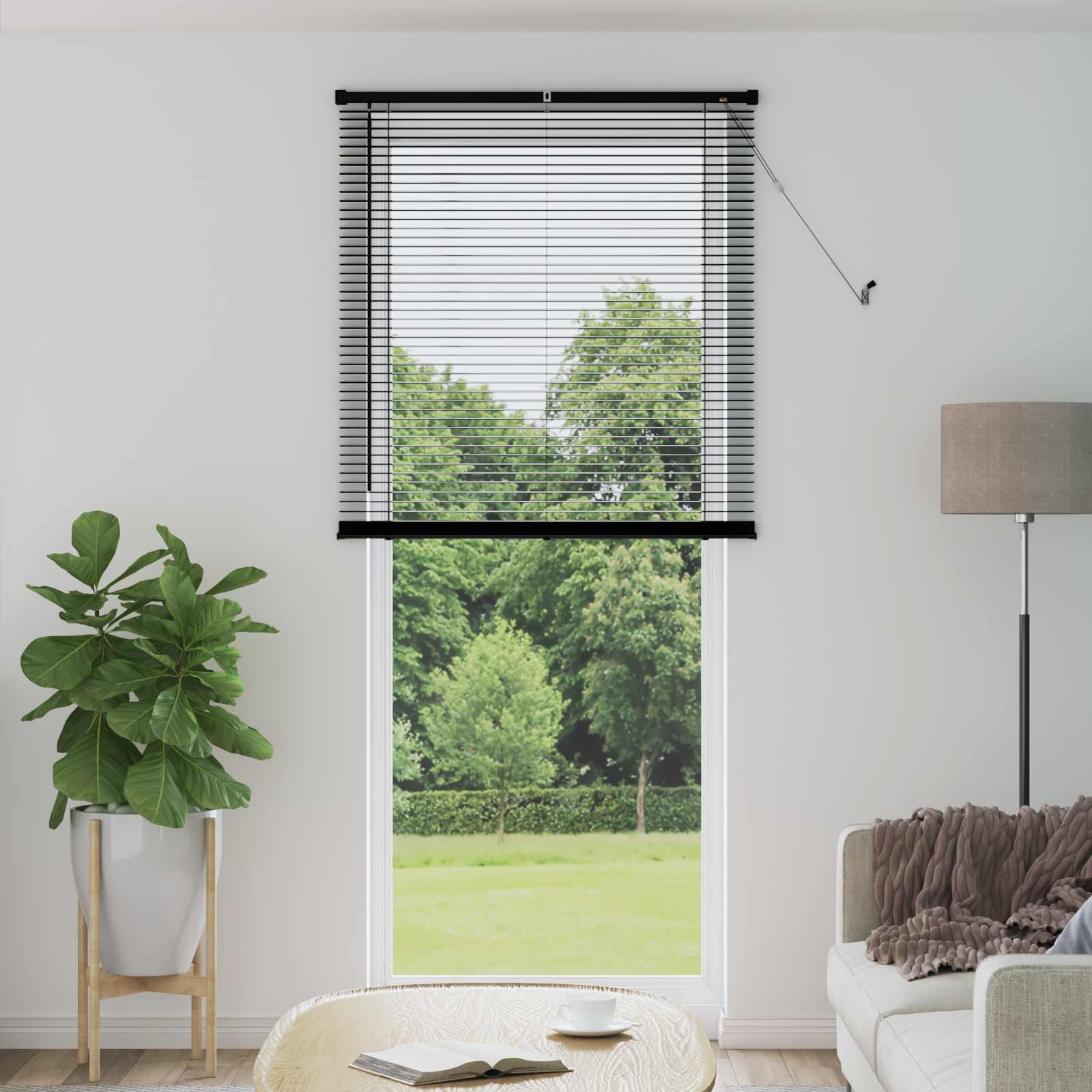 Vidaxx Jalousie verstellbar schwarz 213 x 90 cm PVC