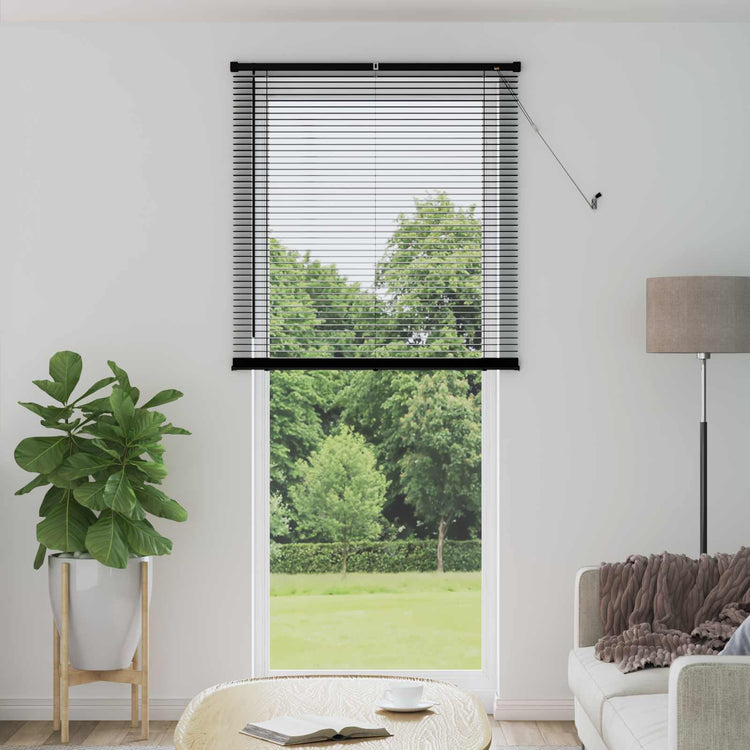 Vidaxx Jalousie verstellbar schwarz 213 x 90 cm PVC
