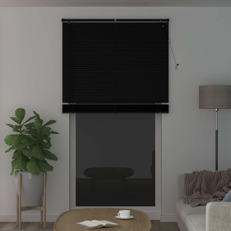 Vidaxx Jalousie verstellbar schwarz 213 x 110 cm PVC