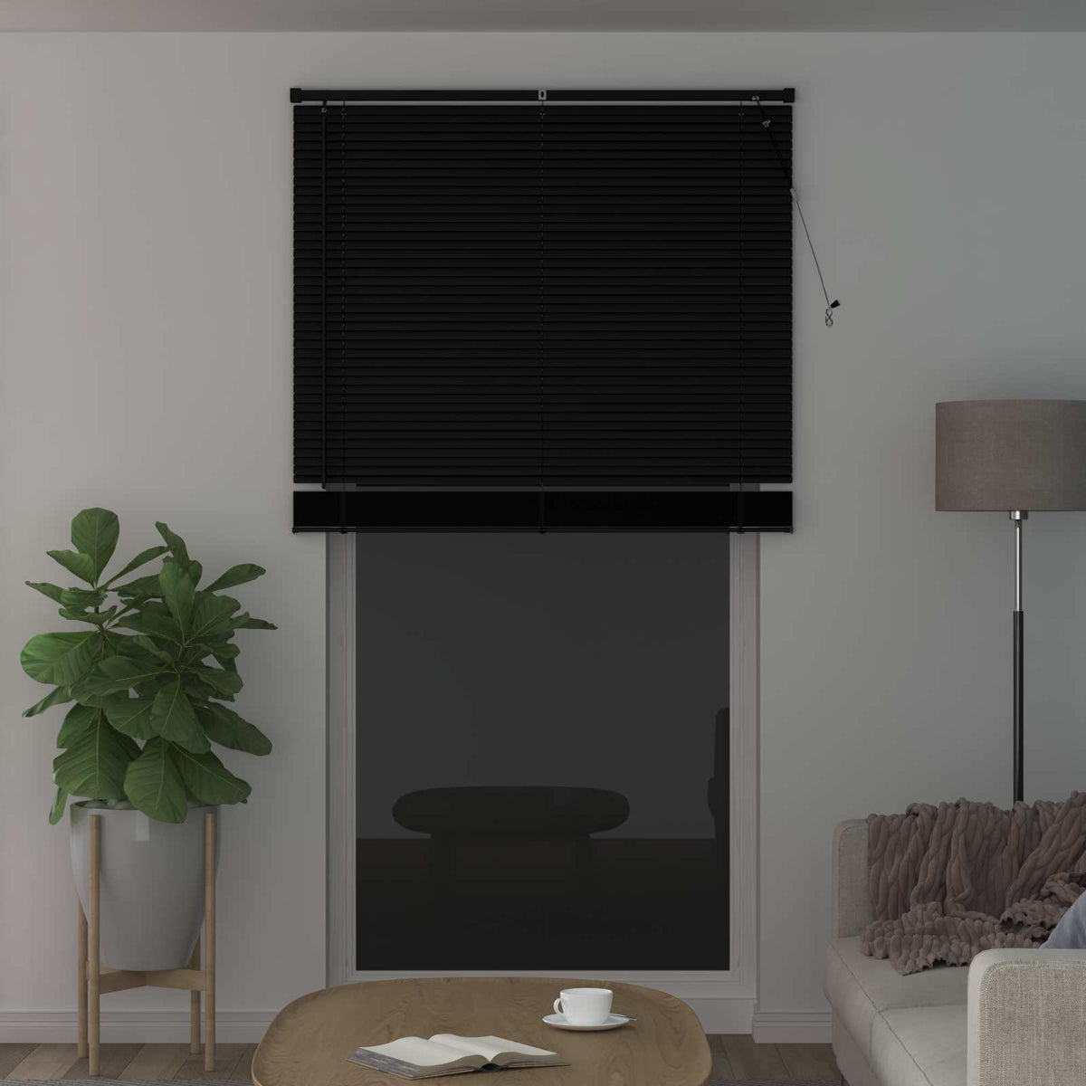 Vidaxx Jalousie verstellbar schwarz 213 x 120 cm PVC