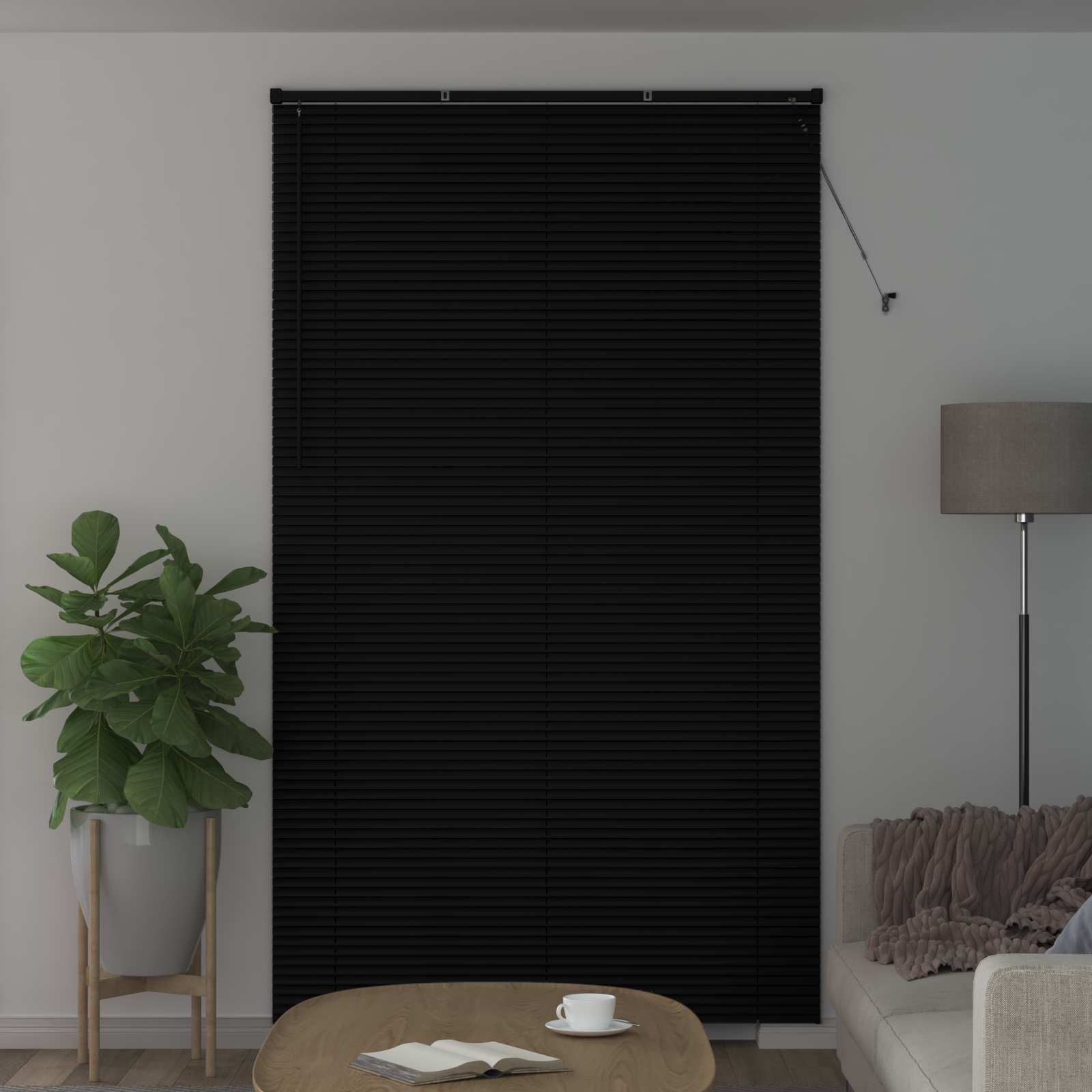 Vidaxx Jalousie verstellbar schwarz 213 x 140 cm PVC