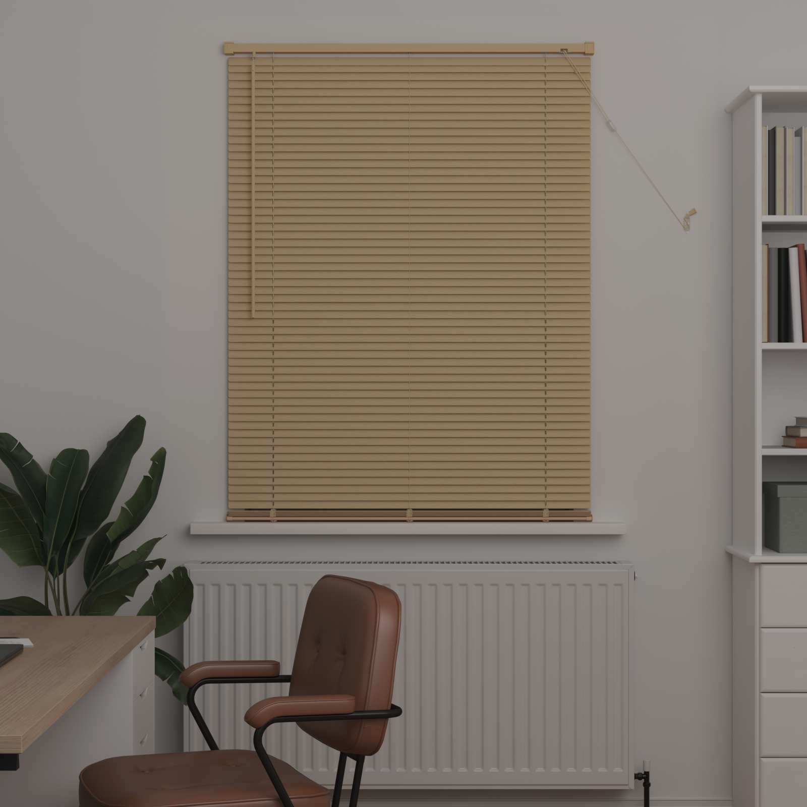 Vidaxx Jalousie Hellbraun mit Muster 150 x 70 cm PVC