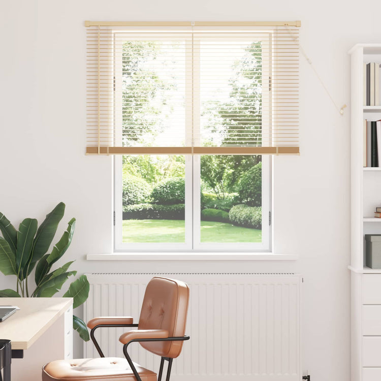 Vidaxx Jalousie Hellbraun mit Muster 150 x 110 cm PVC