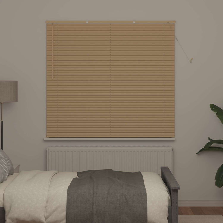Vidaxx Jalousie Hellbraun mit Muster 150 x 150 cm PVC