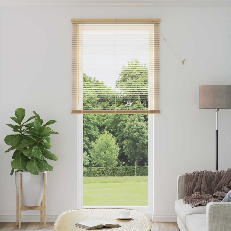 Vidaxx Jalousie Hellbraun mit Muster 213 x 90 cm PVC
