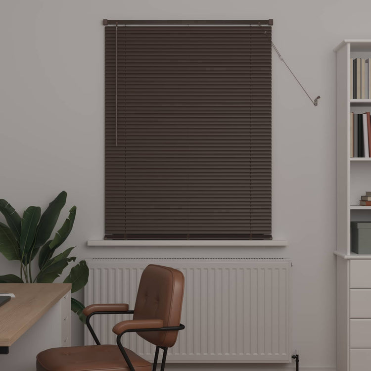 Vidaxx Jalousie dunkelbraun mit Muster 150 x 70 cm PVC