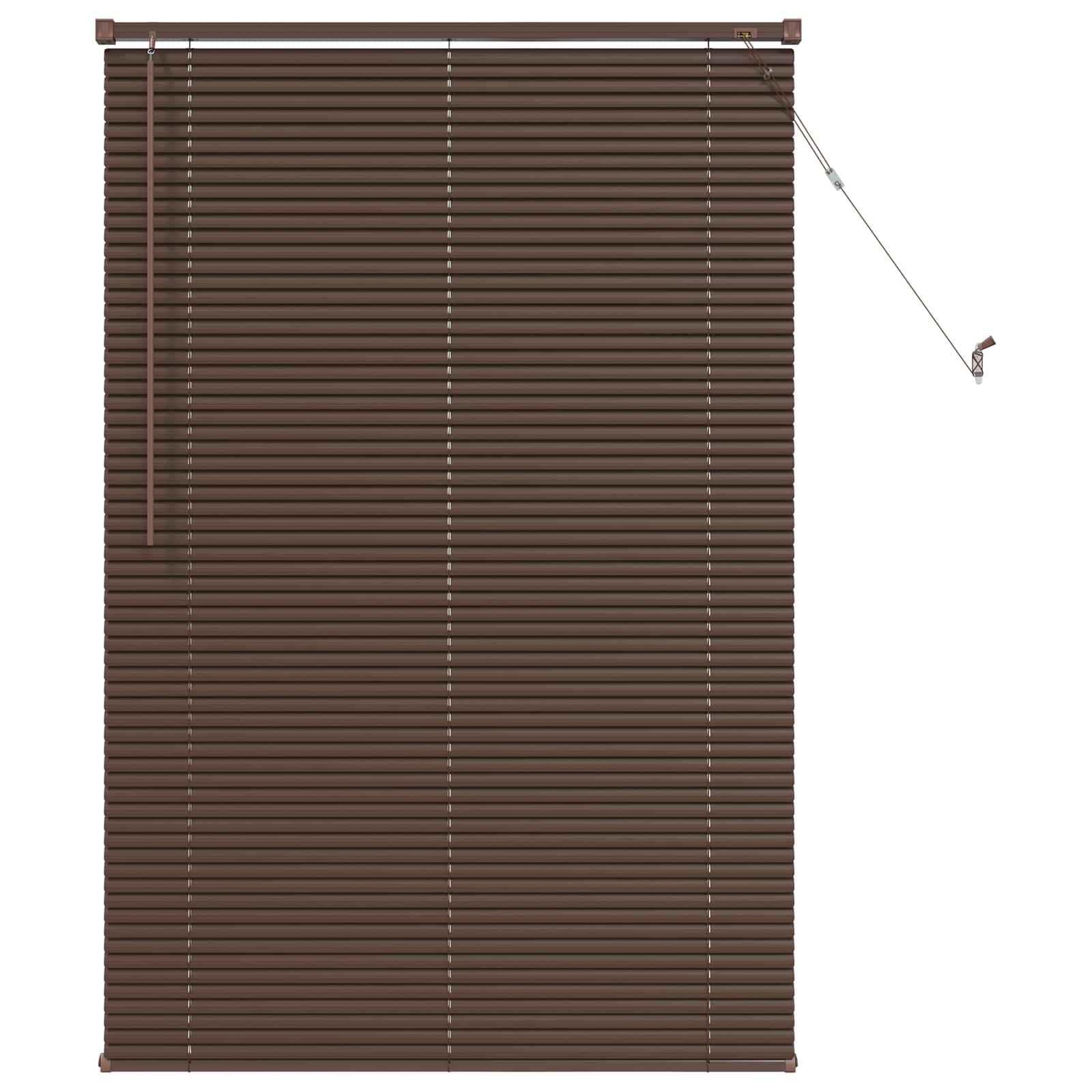 Vidaxx Jalousie dunkelbraun mit Muster 150 x 70 cm PVC