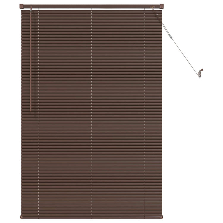 Vidaxx Jalousie dunkelbraun mit Muster 150 x 70 cm PVC