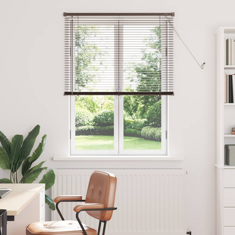 Vidaxx Jalousie dunkelbraun mit Muster 150 x 80 cm PVC