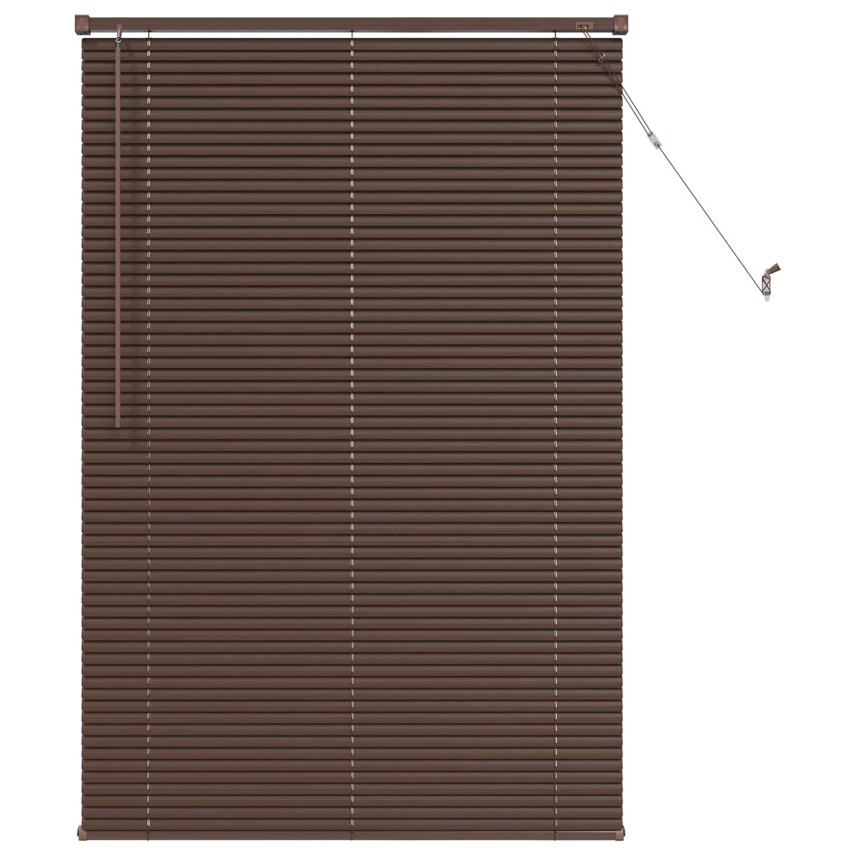 Vidaxx Jalousie dunkelbraun mit Muster 150 x 80 cm PVC