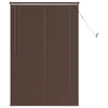 Vidaxx Jalousie dunkelbraun mit Muster 150 x 90 cm PVC