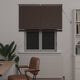 Vidaxx Jalousie dunkelbraun mit Muster 150 x 110 cm PVC