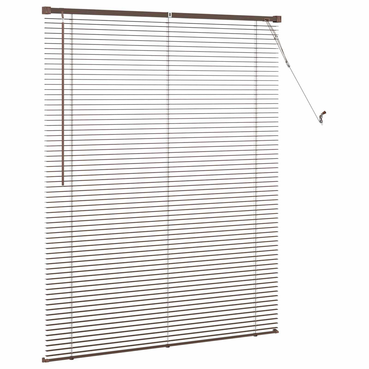 Vidaxx Jalousie dunkelbraun mit Muster 150 x 110 cm PVC