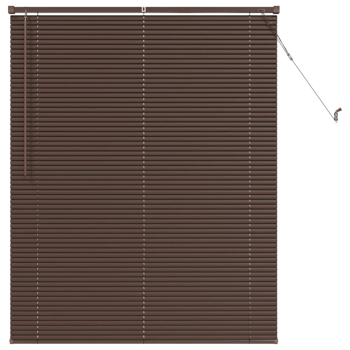 Vidaxx Jalousie dunkelbraun mit Muster 150 x 120 cm PVC