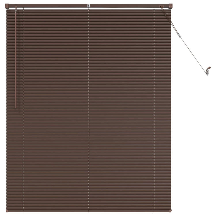 Vidaxx Jalousie dunkelbraun mit Muster 150 x 120 cm PVC