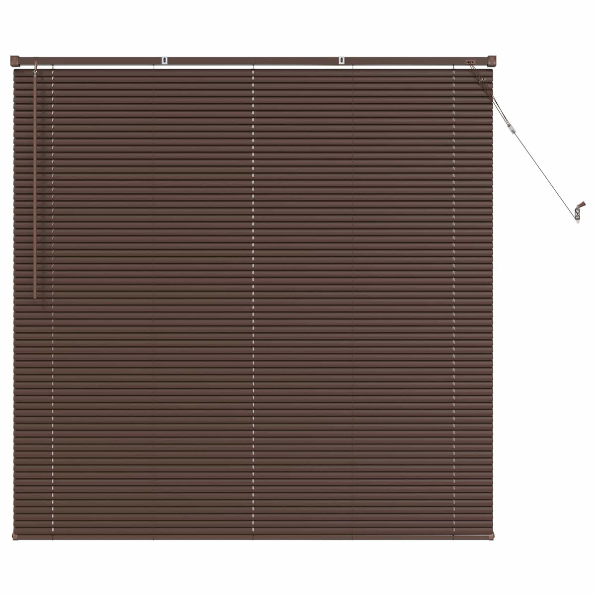 Vidaxx Jalousie dunkelbraun mit Muster 150 x 130 cm PVC