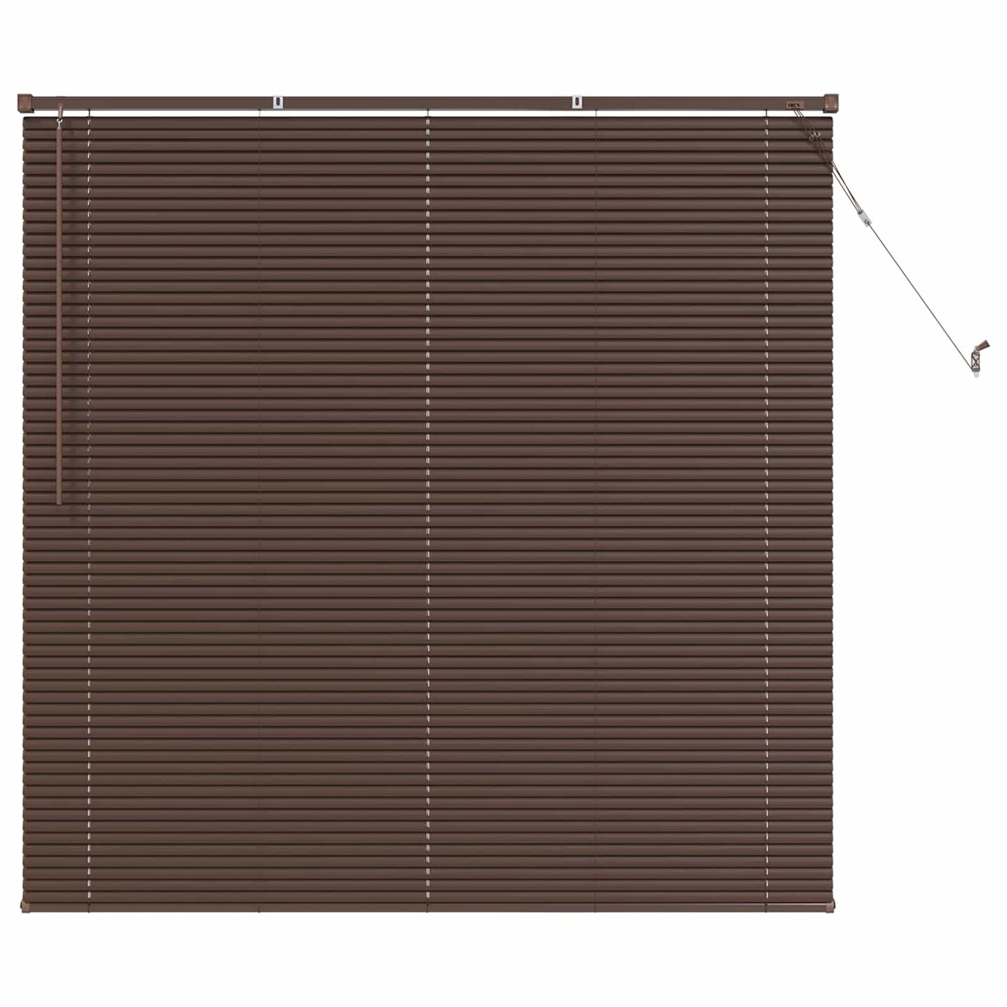 Vidaxx Jalousie dunkelbraun mit Muster 150 x 140 cm PVC