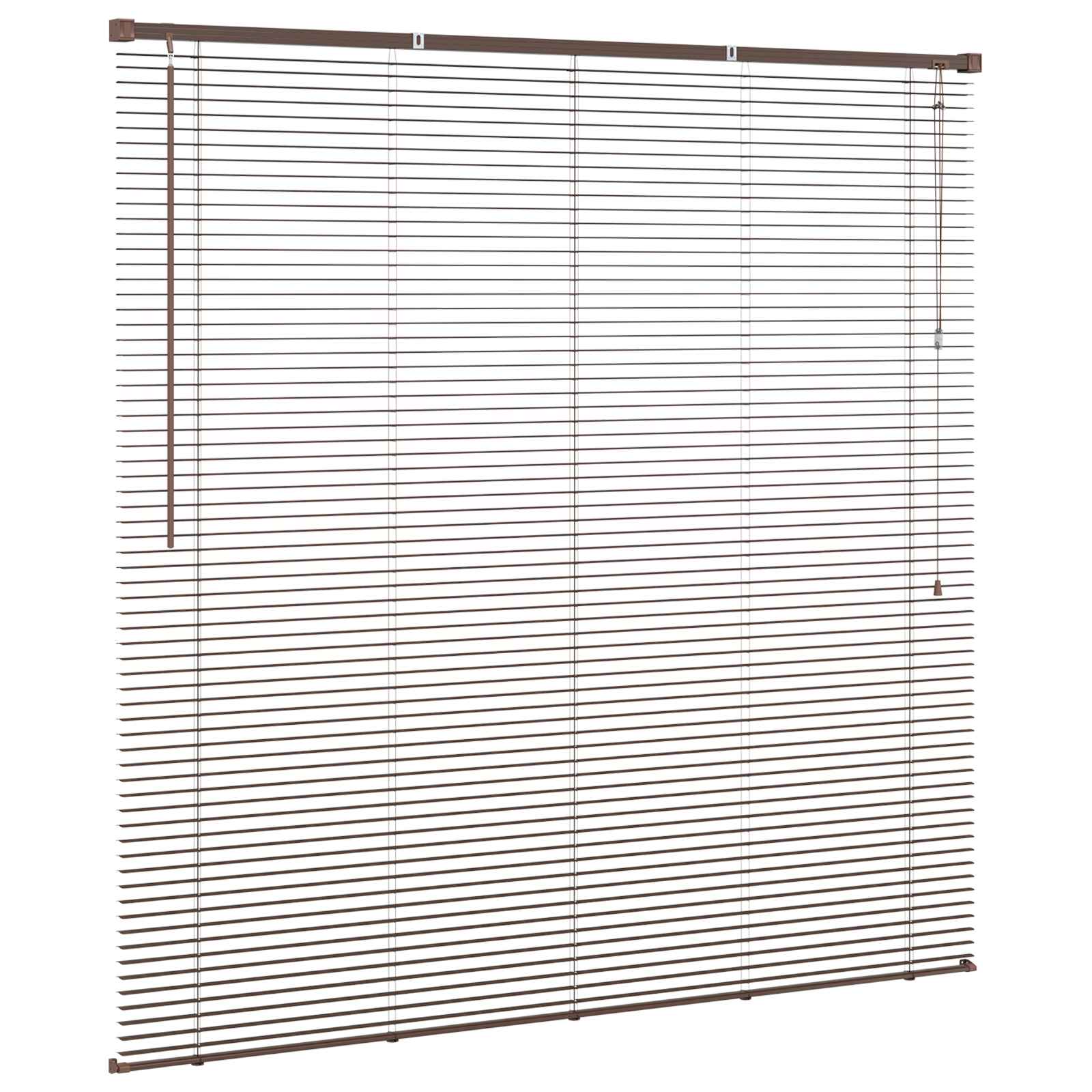 Vidaxx Jalousie dunkelbraun mit Muster 150 x 150 cm PVC