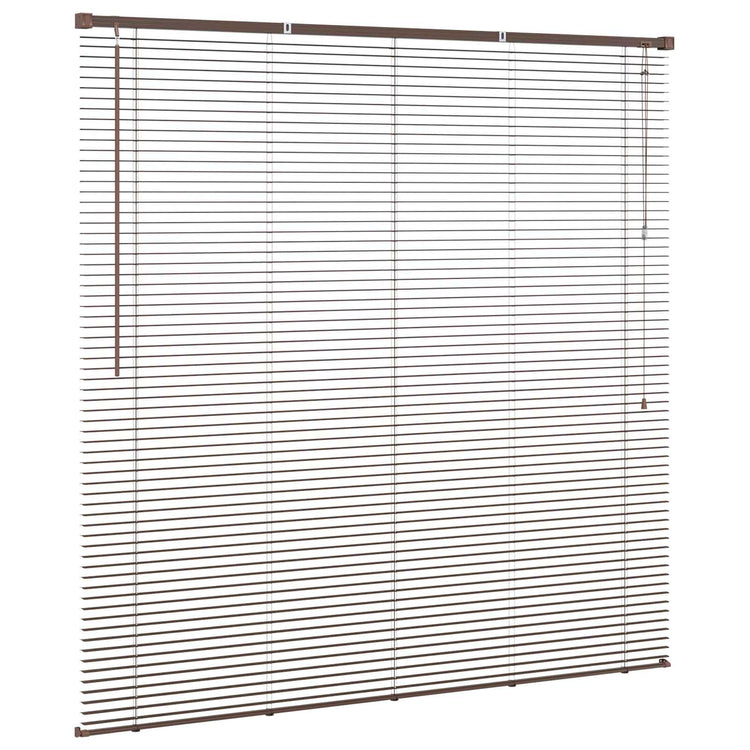 Vidaxx Jalousie dunkelbraun mit Muster 150 x 150 cm PVC