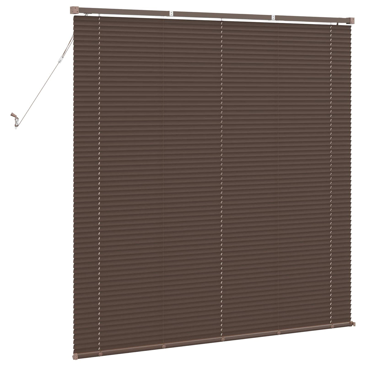 Vidaxx Jalousie dunkelbraun mit Muster 150 x 150 cm PVC