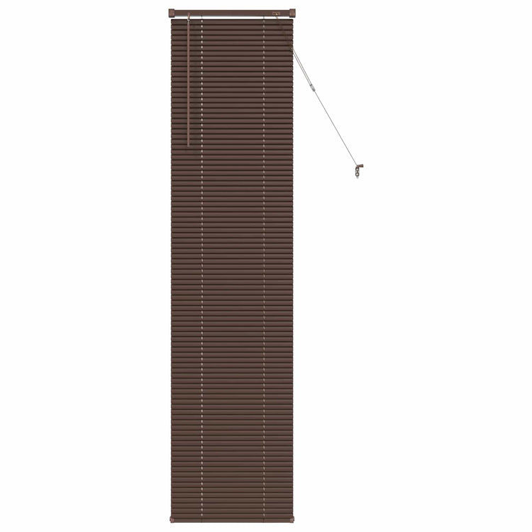 Vidaxx Jalousie dunkelbraun mit Muster 213 x 40 cm PVC