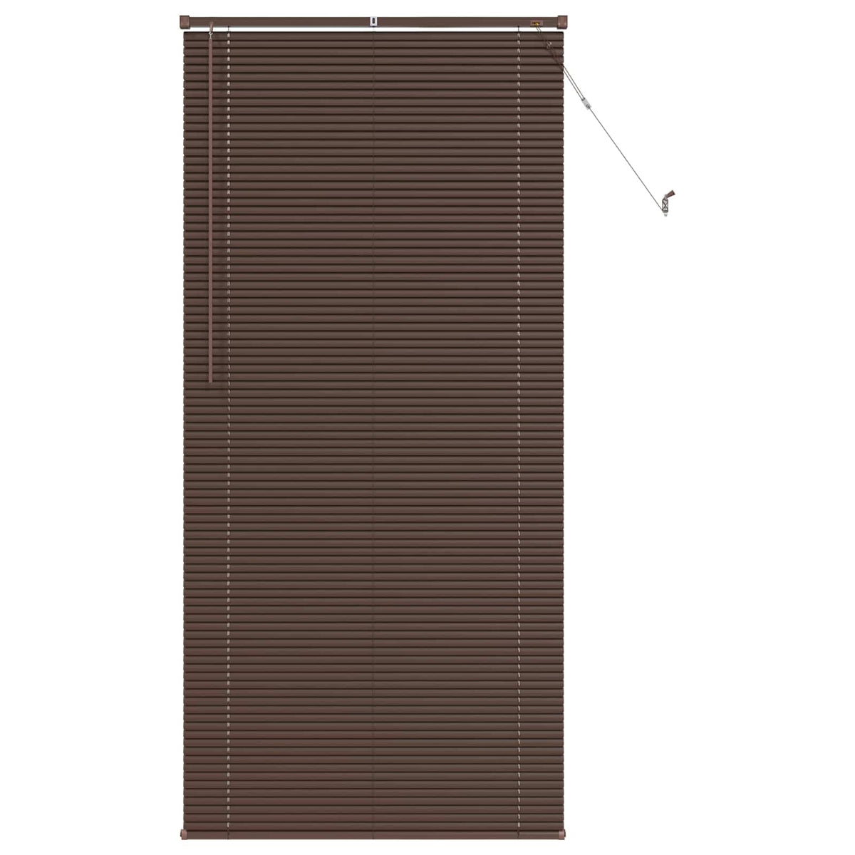 Vidaxx Jalousie dunkelbraun mit Muster 213 x 80 cm PVC