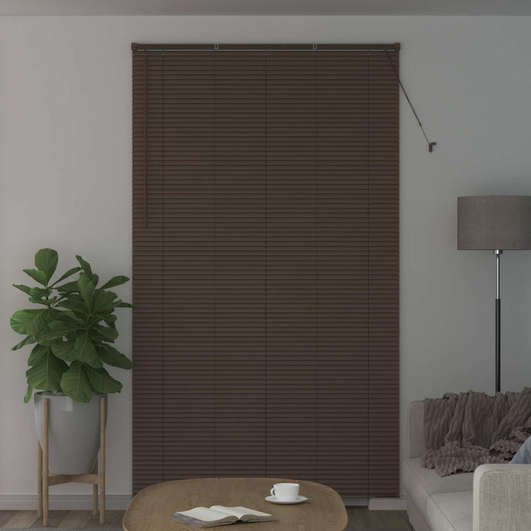 Vidaxx Jalousie dunkelbraun mit Muster 213 x 150 cm PVC